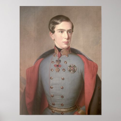 Portrait of Emperor Franz Joseph of Austria Poster