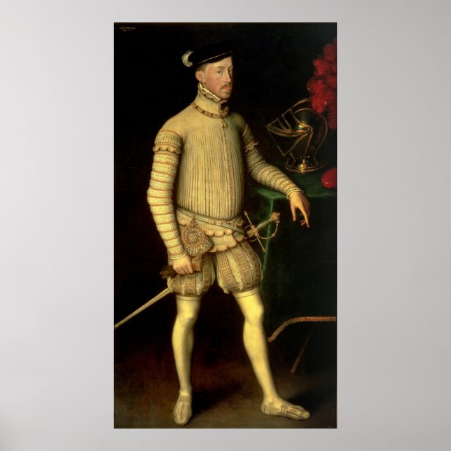 Portrait of Emperor Maximilian II  1557 Poster (Front)