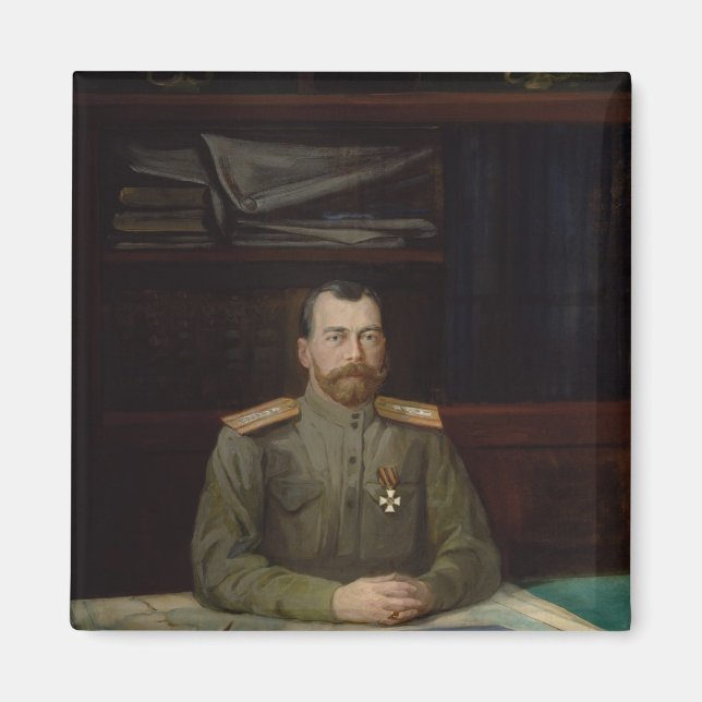 Portrait of Emperor Nicholas II, 1914 Magnet (Front)