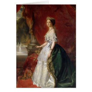 Portrait of Empress Eugenie of France Cards