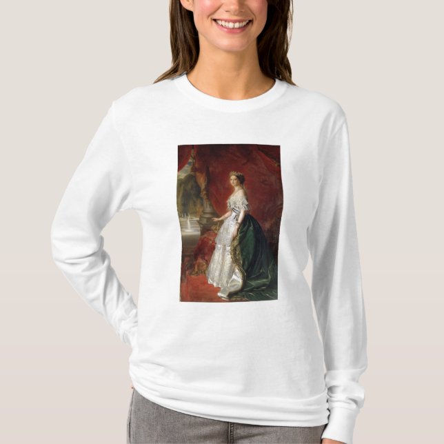 Portrait of Empress Eugenie of France T-Shirt (Front)