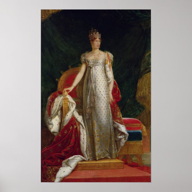 Portrait of Empress Marie Louise of France Poster (Front)
