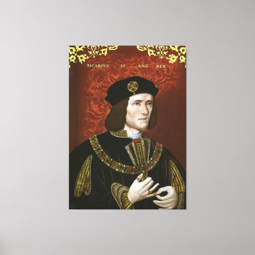 Portrait of English King Richard III Canvas Print