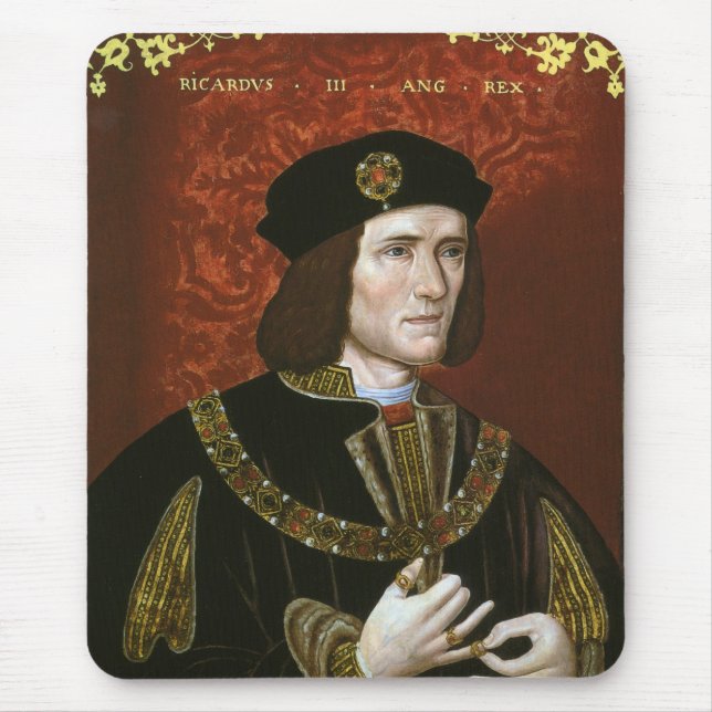 Portrait of English King Richard III Mouse Pad (Front)