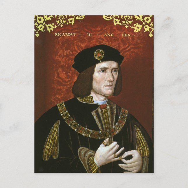 Portrait of English King Richard III Postcard (Front)