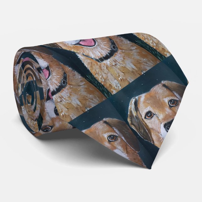 Portrait of Engué Painting by Alfred Fox Neck Tie (Rolled)