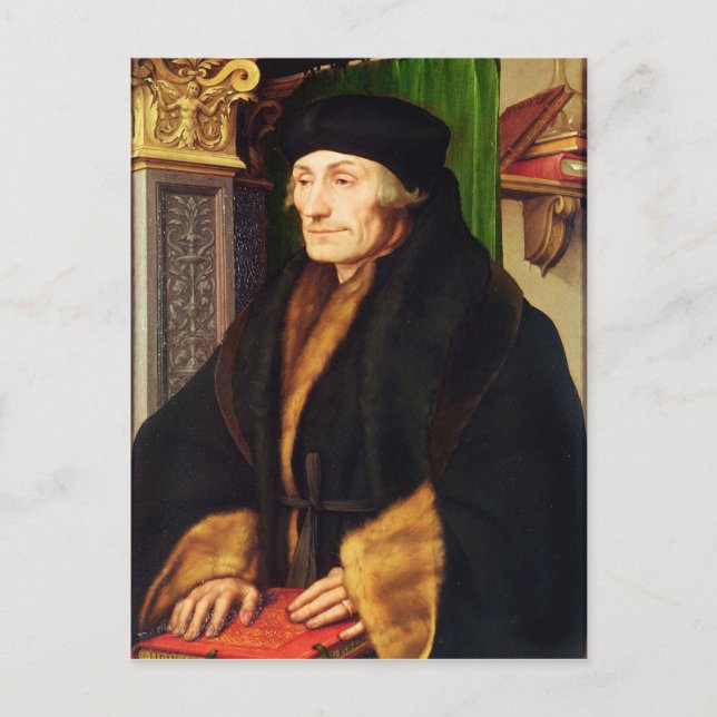 Portrait of Erasmus, 1523 Postcard (Front)