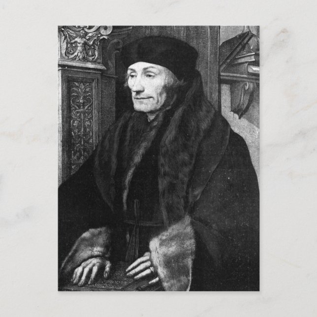 Portrait of Erasmus Postcard (Front)