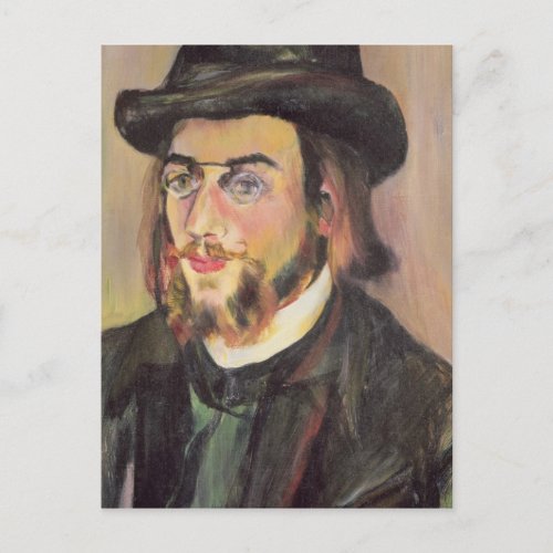 Portrait of Erik Satie  c1892 Postcard