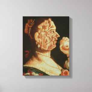 Portrait of Eve (oil) Canvas Print