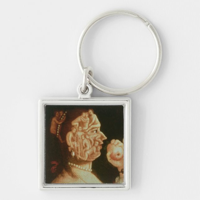 Portrait of Eve (oil) Keychain (Front)