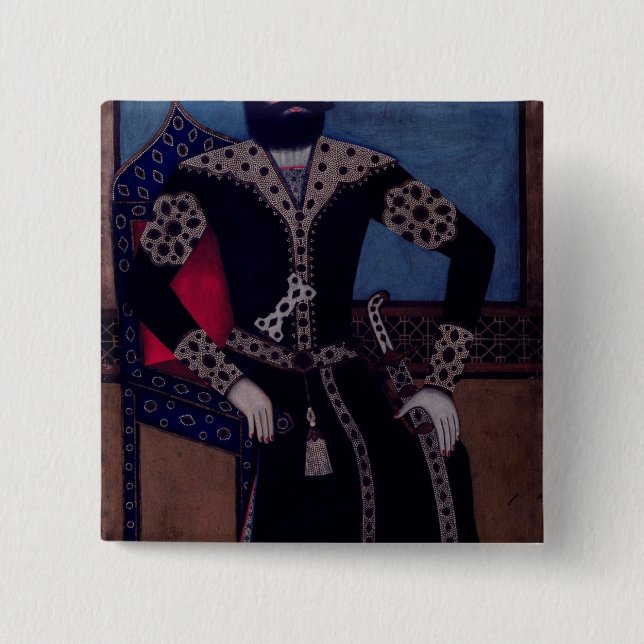 Portrait of Fath-Ali, Shah of Iran , Button (Front)