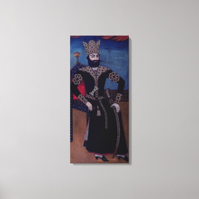 Portrait of Fath-Ali, Shah of Iran , Canvas Print (Front)
