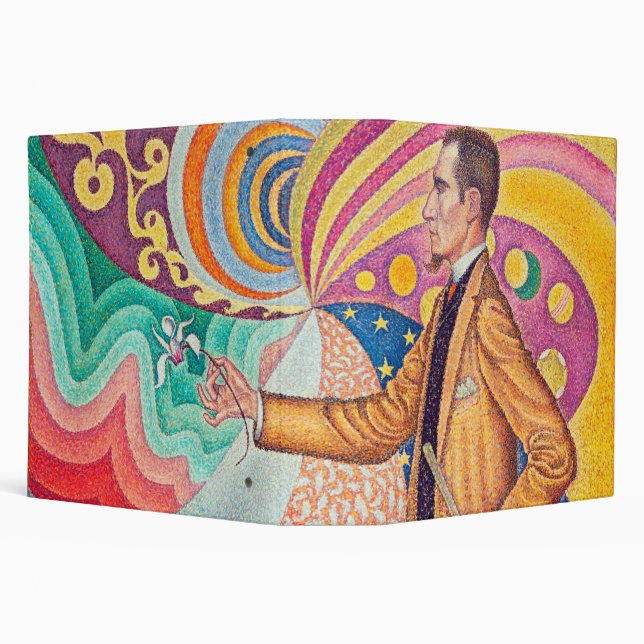 Portrait of Felix Feneon, Signac 3 Ring Binder (Background)