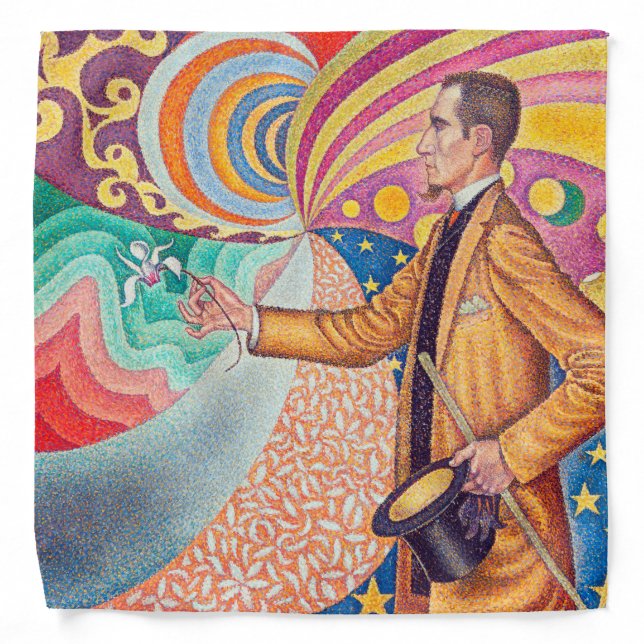 Portrait of Felix Feneon, Signac Bandana (Front)