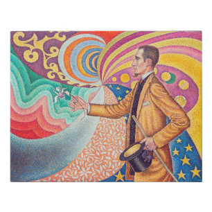 Portrait of Felix Feneon, Signac Faux Canvas Print