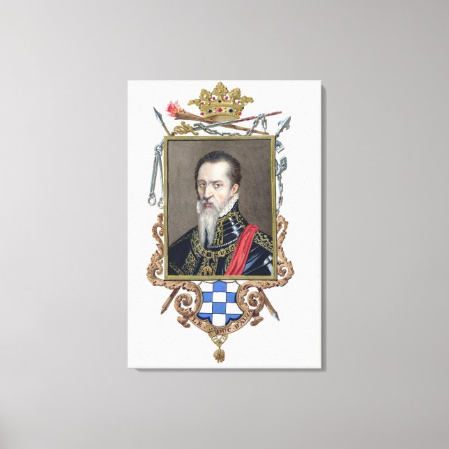 Portrait of Ferdinand Alvarez de Toledo Duke of Al Canvas Print (Front)