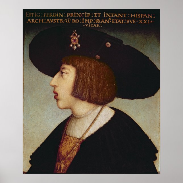 Portrait of Ferdinand I, Holy Roman Emperor Poster (Front)