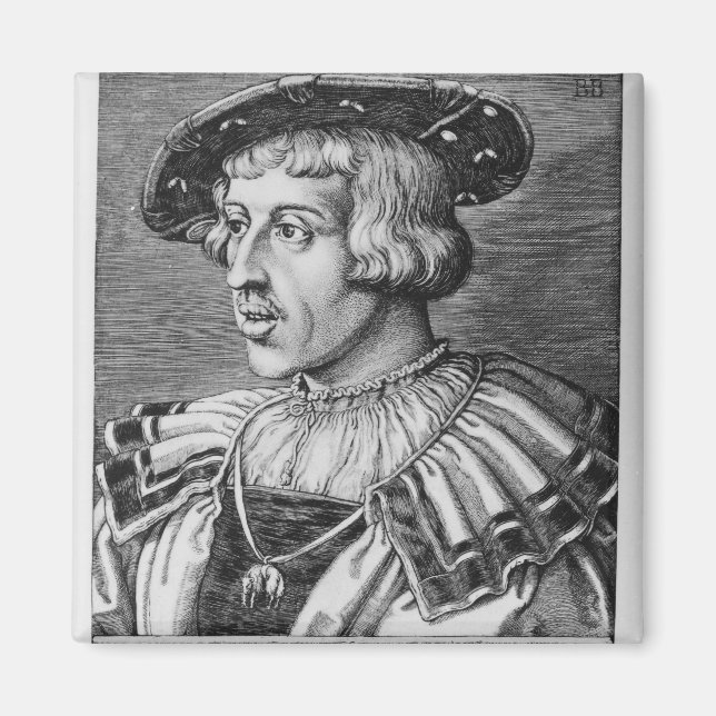 Portrait of Ferdinand I of Habsburg, 1531 Magnet (Front)