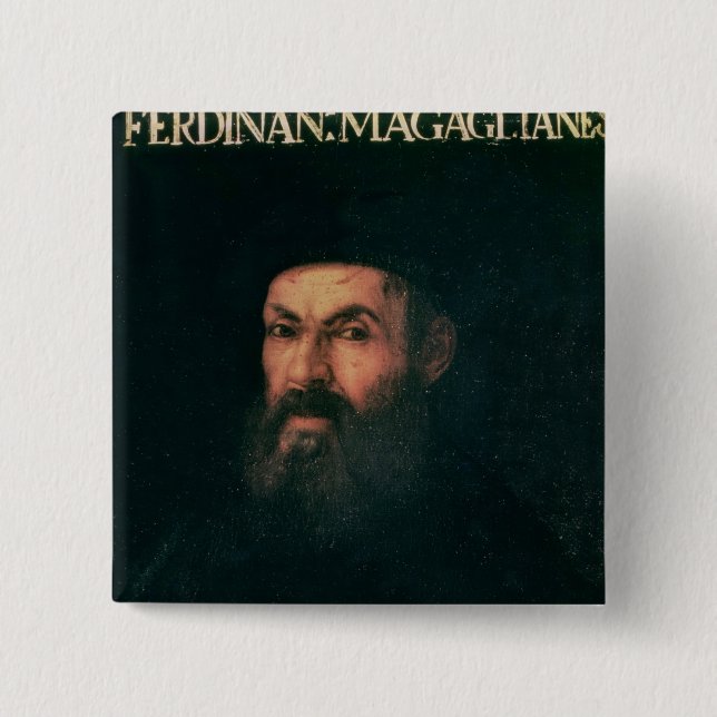 Portrait of Ferdinand Magellan Button (Front)