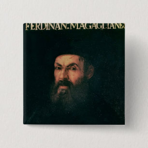 Portrait of Ferdinand Magellan Button