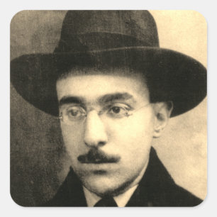 Portrait of Fernando Pessoa Square Sticker