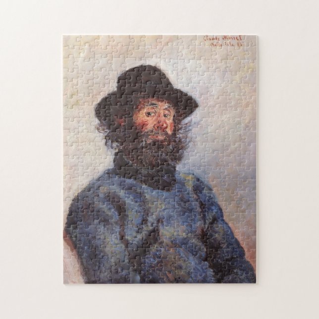 Portrait of Fisherman at Belle-Île Monet Fine Art Jigsaw Puzzle (Vertical)