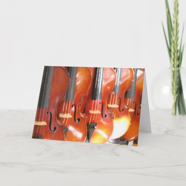 Portrait of Five Violins Card (Front)