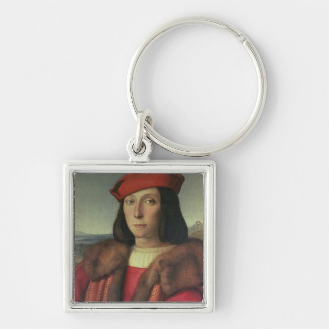 Portrait of Francesco della Rovere, Duke of Urbino Keychain (Front)