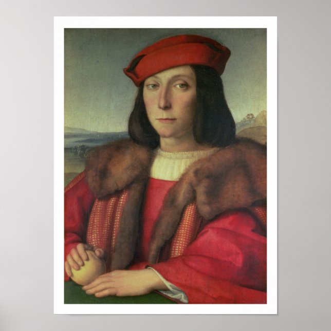 Portrait of Francesco della Rovere, Duke of Urbino Poster (Front)