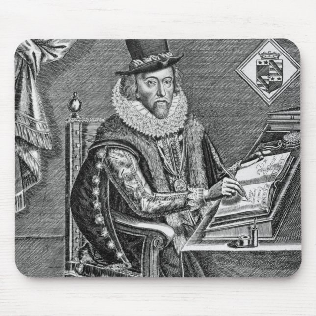 Portrait of Francis Bacon (1561-1626) Viscount of Mouse Pad (Front)