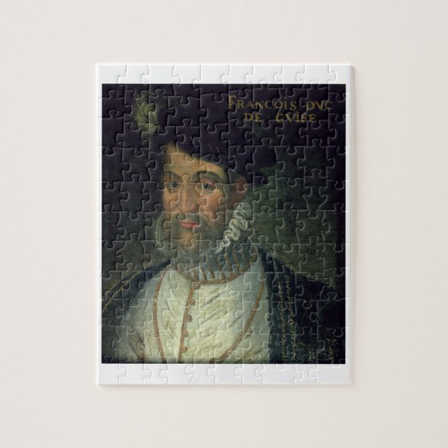 Portrait of Francois, 2nd Duke Guise (1519-63) Fre Jigsaw Puzzle (Vertical)