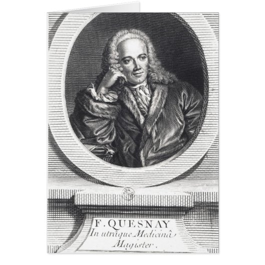 Portrait of Francois Quesnay Cards (Front)