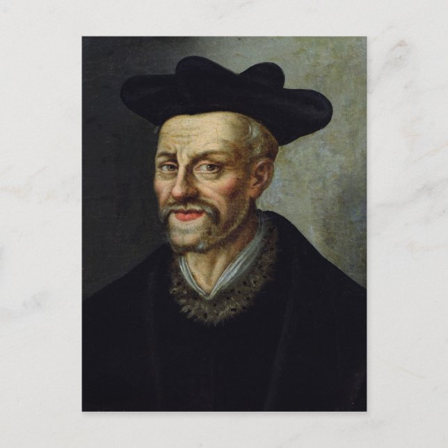 Portrait of Francois Rabelais Postcard (Front)