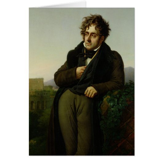 Portrait of Francois Rene Vicomte Cards (Front)