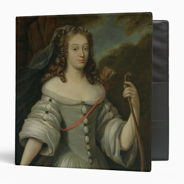 Portrait of Francoise Louise de la Baume 3 Ring Binder (Front/Inside)
