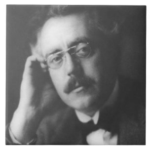 Portrait of Frank Bridge (1879-1941) (b/w photo) Ceramic Tile