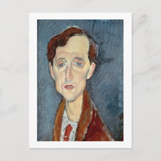 Portrait of Franz Hellens, 1919 (oil on canvas) Postcard (Front)