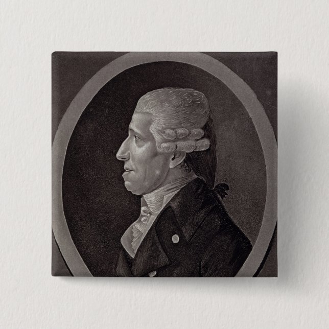 Portrait of Franz Joseph Haydn Pinback Button (Front)