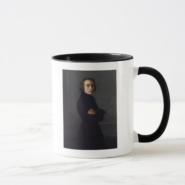 Portrait of Franz Liszt  1839 Mug (Right)