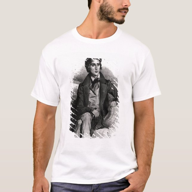 Portrait of Franz Liszt  August 1832 T-Shirt (Front)
