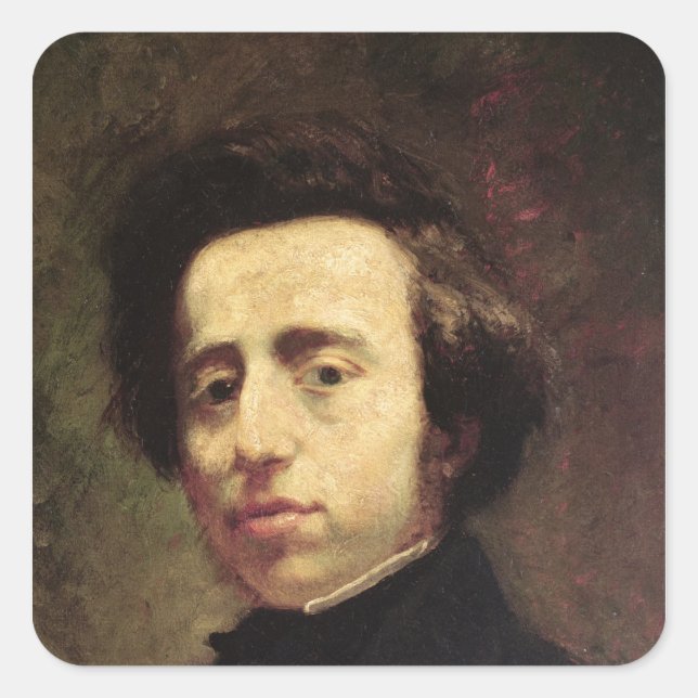 Portrait of Frederic Chopin 2 Square Sticker (Front)