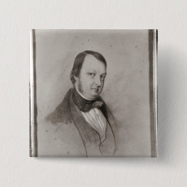 Portrait of Frederic Chopin Button (Front)