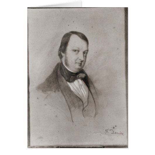 Portrait of Frederic Chopin Cards (Front)