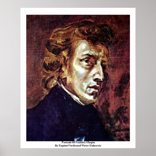 Portrait Of Frdric Chopin Poster