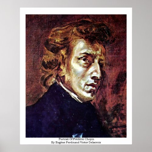 Portrait Of Frdric Chopin Poster