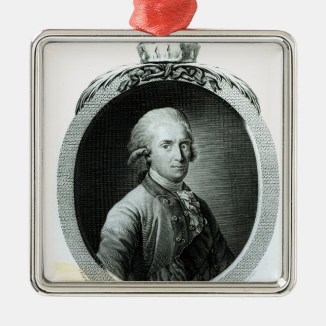 Portrait of Frederick Augustus I Metal Ornament (Front)