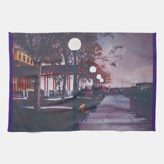 Portrait of Freedom, Ellis Island Kitchen Hand Tow Kitchen Towel (Horizontal)