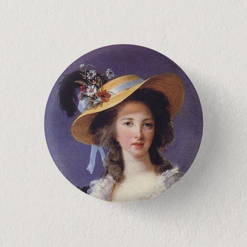 Portrait of French Aristocrat Pinback Button
