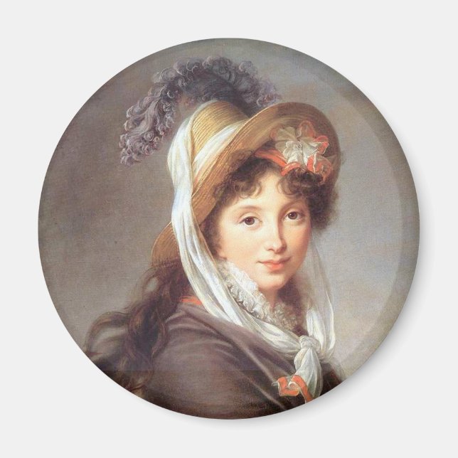 Portrait of French Revolutionary Lady Magnet (Front)